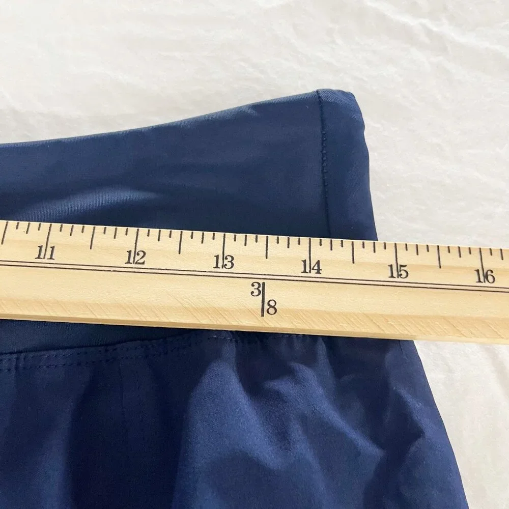 Hurley Navy Blue Pull On Athletic Shorts Boardshorts Zip Pocket - Size Small - Picture 6 of 8